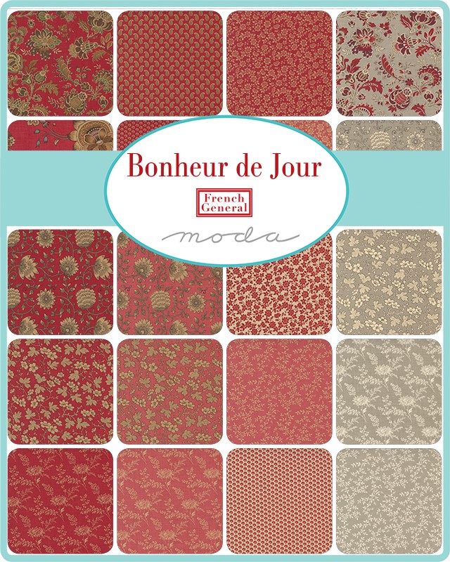 Moda Fat Eighth Bundle - Bonheur De Jour by French General