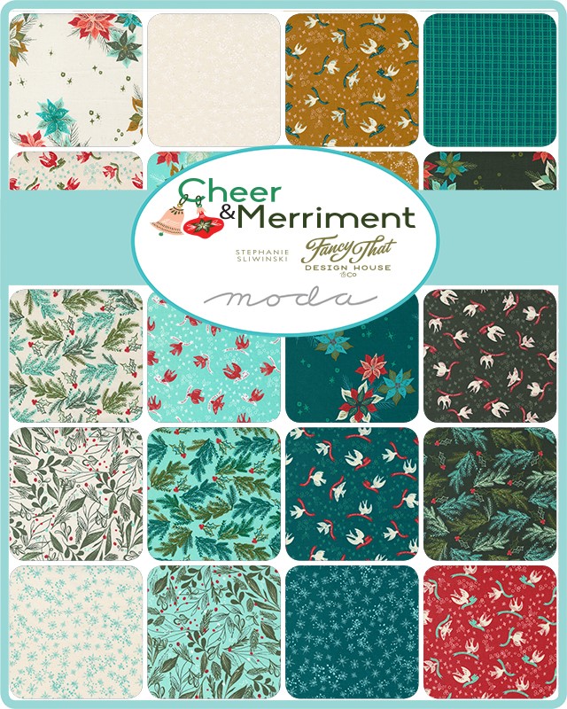 Moda Fat Eighth Bundle - Cheer Merriment by Fancy That Design House