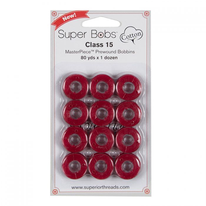 Super Bobs Cotton 12 Pack - 118 Renae Red (Class 15)