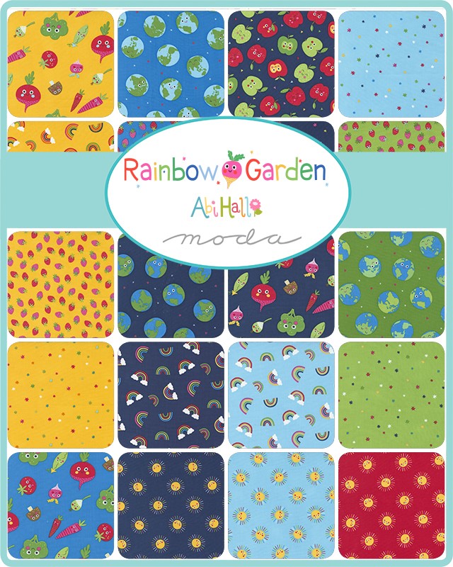 Moda Fat Eighth Bundle - Rainbow Garden by Abi Hall
